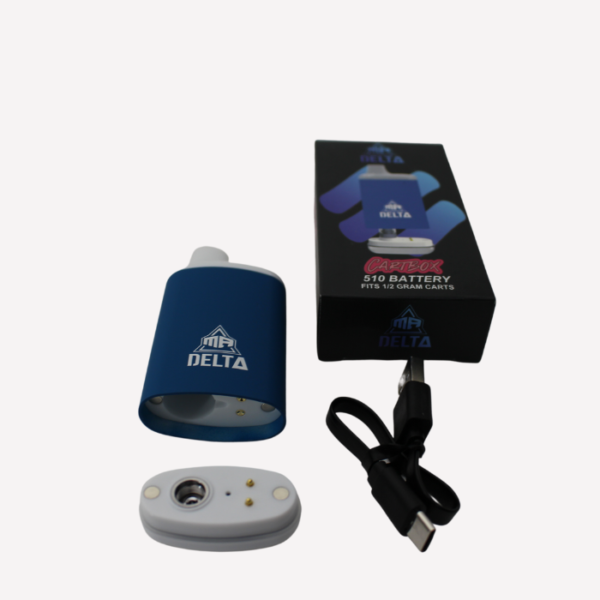 Blue Mr Delta 510 Battery Cartbox Fits Up to 2 Gram Carts Pc