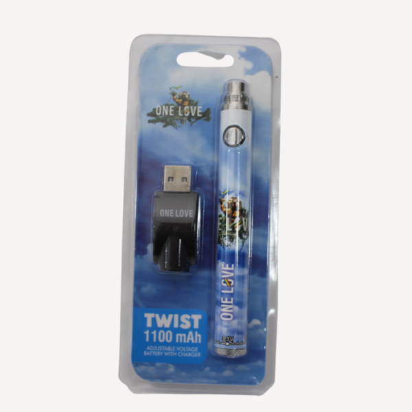 510 One Love Twist 1100 MAH Battery Blue