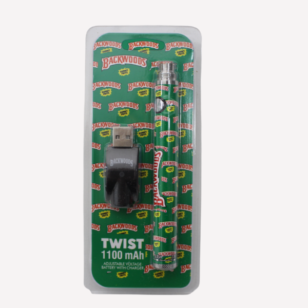 510 Green Backwoods Twist 1100 MAh Battery Green